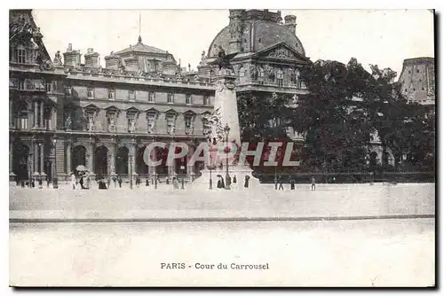 Cartes postales Paris Cour du Carrousel