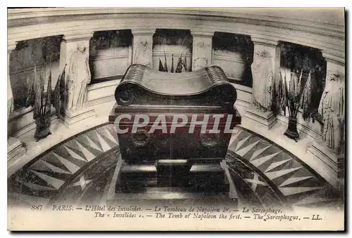 Cartes postales Paris L'Hotel des Invalides Le Tombeau de Napoleon Ier Le Sarcophage