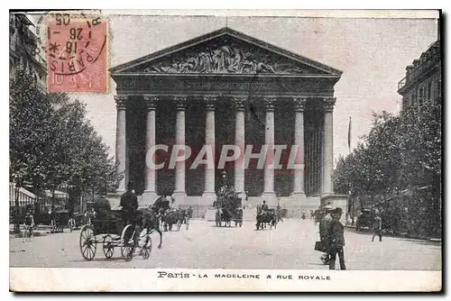 Cartes postales Paris La Madeleine et rue Royale