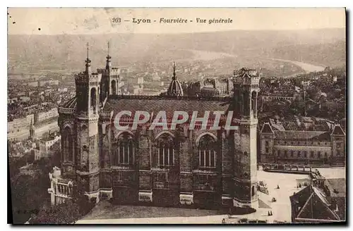Cartes postales Lyon Fourviere Vue generale
