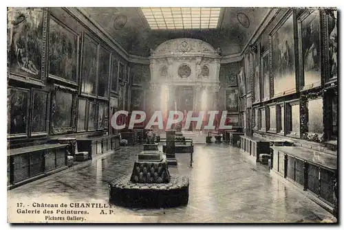 Cartes postales Chateau de Chantilly Calerie des Peintures