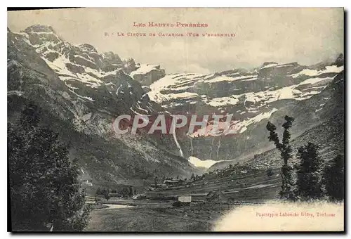 Cartes postales Les Hautes Pyrenees Le Cirque de Gavarnie vue d'ensemble