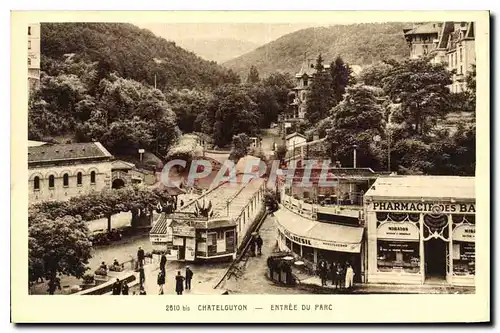 Ansichtskarte AK Chatelguyon Entree du Parc Pharmacie Cafe du Bresil Brazil