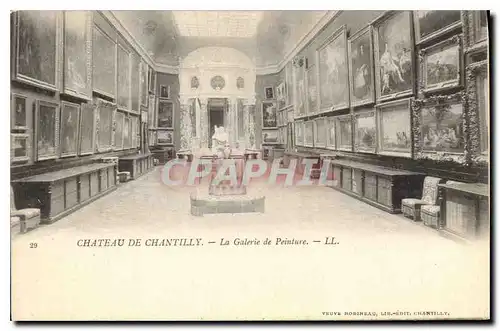 Ansichtskarte AK Chateau de Chantilly La Galerie de Peinture