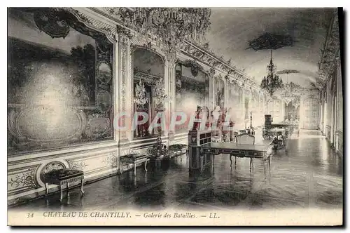 Cartes postales Chateau de Chantilly Galerie des Batailles