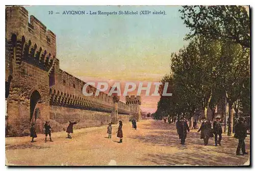 Cartes postales Avignon Les Remparts St Michel XIII siecle