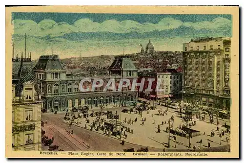 Cartes postales Bruxelles Place Rogler Gare du Nord