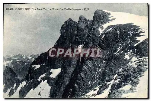 Ansichtskarte AK Grenoble Les Trois Pics de Belledonne