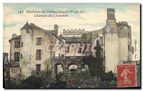 Cartes postales Environs de Chatel Guyon P de D Chateau de Chazeron