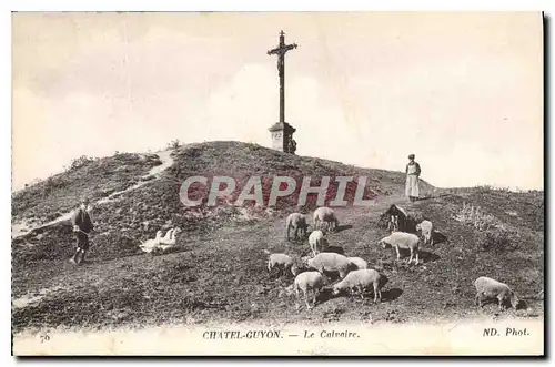 Cartes postales Chatel Guyon Le Calvaire Berger Moutons