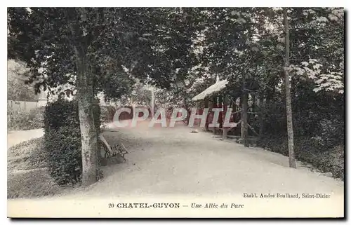 Ansichtskarte AK Chatel Guyon Une Allee du Parc