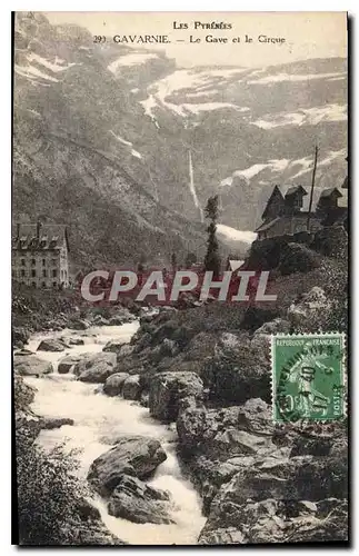 Cartes postales Les Pyrenees Gavarnie Le Gave et le Cirque