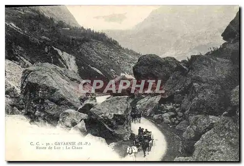 Cartes postales Gavarnie H P Route de Luz Le Chaos