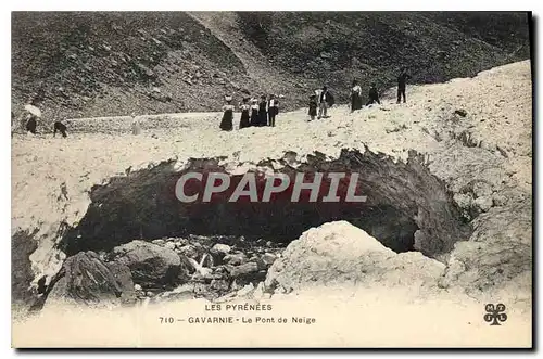 Ansichtskarte AK Les Pyrenees Gavarnie Le Pont de Neige