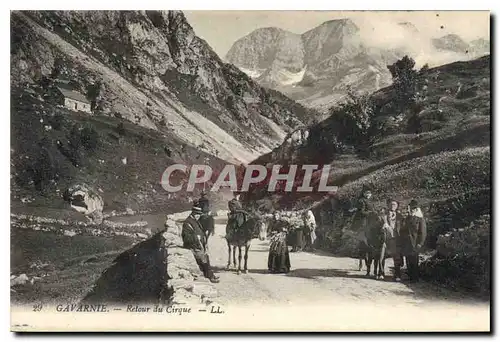 Ansichtskarte AK Gavarnie Retour du Cirque Ane Mule