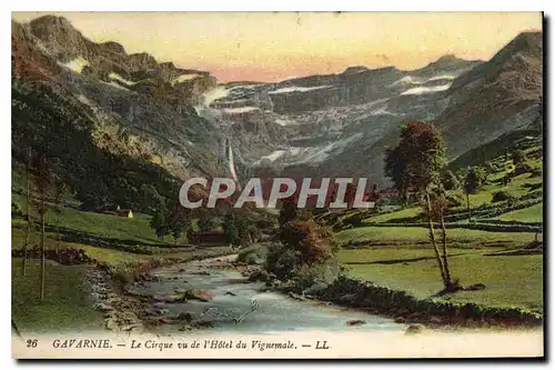 Ansichtskarte AK Gavarnie Le Cirque vu de l'Hotel du Vignemale