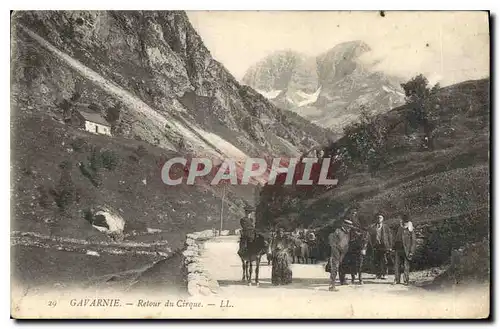 Ansichtskarte AK Gavarnie Retour du Cirque Ane Mule