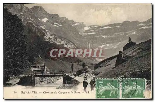 Ansichtskarte AK Gavarnie Chemin du Cirque et le Gave