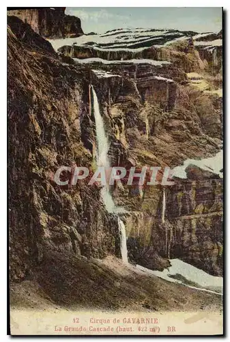 Ansichtskarte AK Cirque de Gavarnie La Grande Cascade