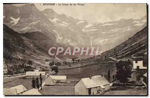 Ansichtskarte AK Gavarnie Le Cirque vu du Village