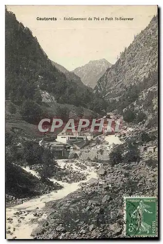 Ansichtskarte AK Cauterets Etablissement du Pre et Petit St Sauveur