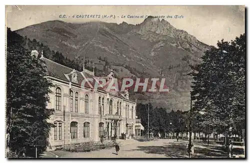 Ansichtskarte AK Cauterets Hautes Pyrenees Le Casino l'Esplanade des Oeufs