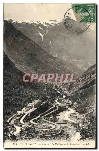 Cartes postales Cauterets Vue sur la Raillere et le Cabaliros