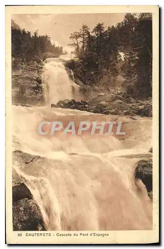 Cartes postales Cauterets Cascade du Pont d'Espagne