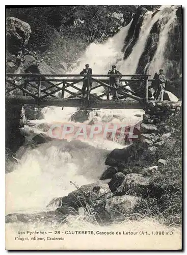 Ansichtskarte AK Cauterets Cascade de Lutour