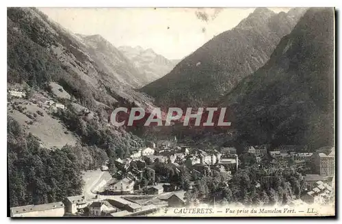 Cartes postales Cauterets Vue prise du Mamelon Vert