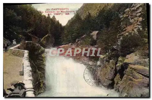 Ansichtskarte AK Cauterets La Cascade de Mauhourat