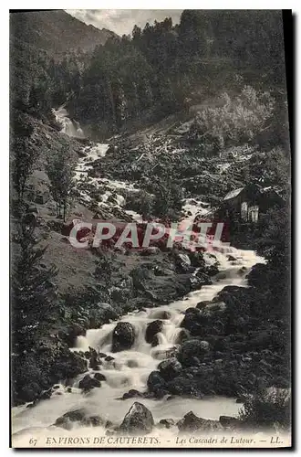 Cartes postales Environs de Cauterets Les Cascade de Lutour