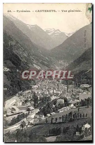 Cartes postales Pyrenees Cauterets Vue generale