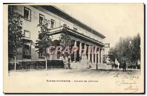 Ansichtskarte AK Aix en Provence Palais de Justice