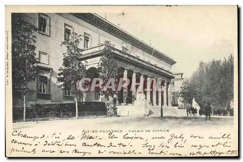 Ansichtskarte AK Aix en Provence Palais de Justice