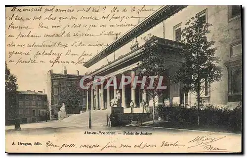 Cartes postales Aix en Provence Palais de Justice