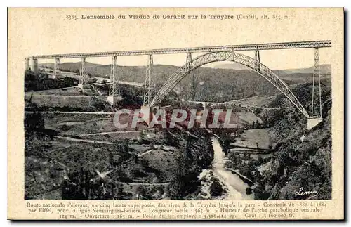 Cartes postales L'Ensemble du Viaduc de Garabit sur la Truyere Cantal