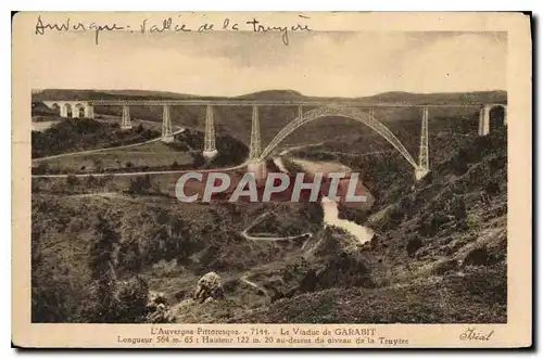 Cartes postales L'Auvergne Pittoresque Le Viaduc de Garabit