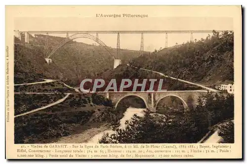 Cartes postales L'Auvergne Pittoresque Viaduc de Garabit