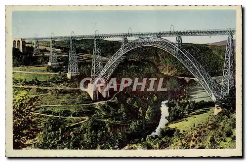 Cartes postales Le Cantal Pittoresque Viaduc de Garabit Cantal Construit par Eiffel Ligne du Beziers a Clermont