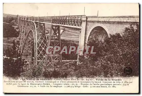 Ansichtskarte AK Le Viaduc de Garabit Cantal Aspect Nord Est Vallee de la Truyere