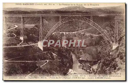 Cartes postales Garabit La Viaduc et la Vallee de la Truyere