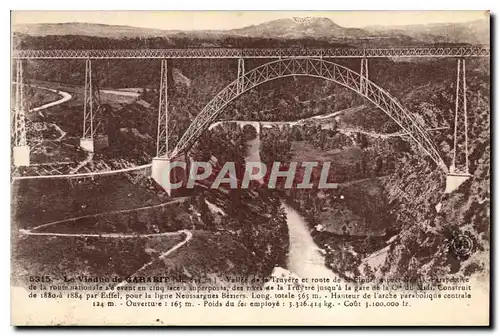 Ansichtskarte AK Le Viaduc de Garabit Vallee de la Truyere et Route de St Flour