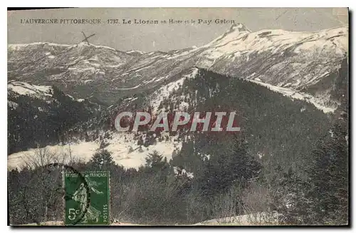 Ansichtskarte AK L'Auvergne Pittoresque Le Lioran en Hizer et le Puy Griou