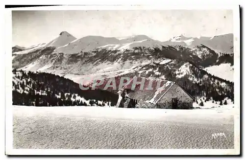 Cartes postales Le Lioran Cantal Le Buron de Romberter vue sur le Puy Griou et le Puy Mary