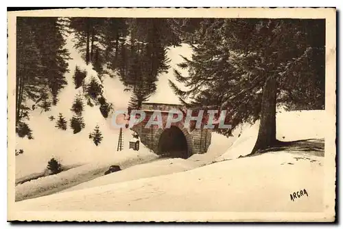 Ansichtskarte AK Le Lioran Le Tunnel de la route