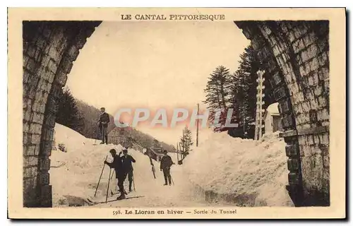 Ansichtskarte AK Le Cantal Pittoresque Le Lioran en Hiver Sortie du Tunnel