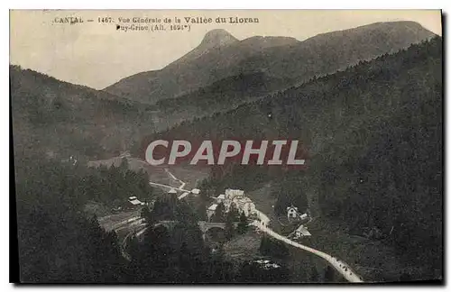 Ansichtskarte AK Cantal Vue Generale de la Vallee du Lioran Puy Griou