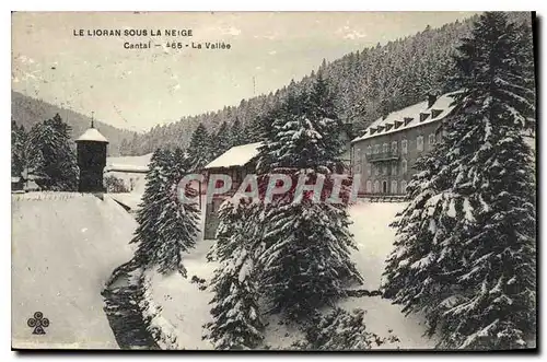 Ansichtskarte AK Le Lioran sous la Neige Cantal La Vallee