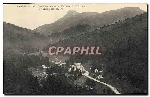 Ansichtskarte AK Cantal Vue Generale de la Vallee du Lioran Puy Griou